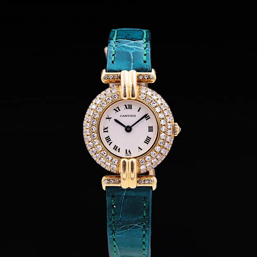 Cartier Colisée Or jaune et diamants,, années 90