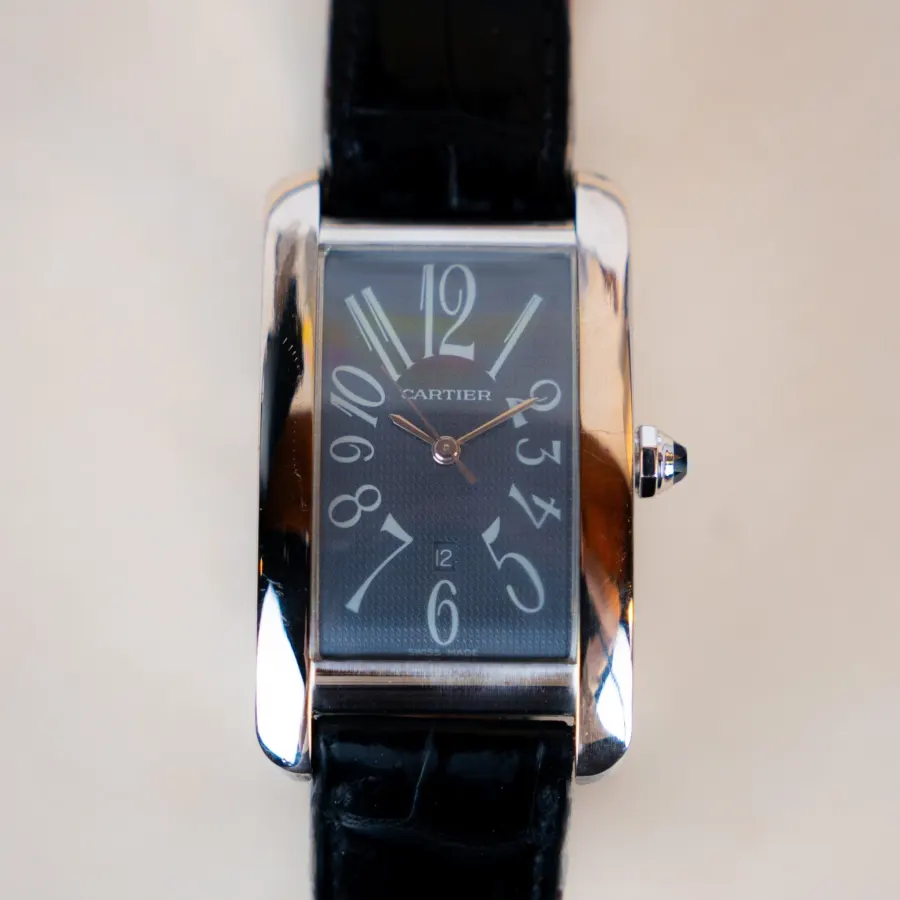Cartier Tank Americaine Homme Or Blanc
