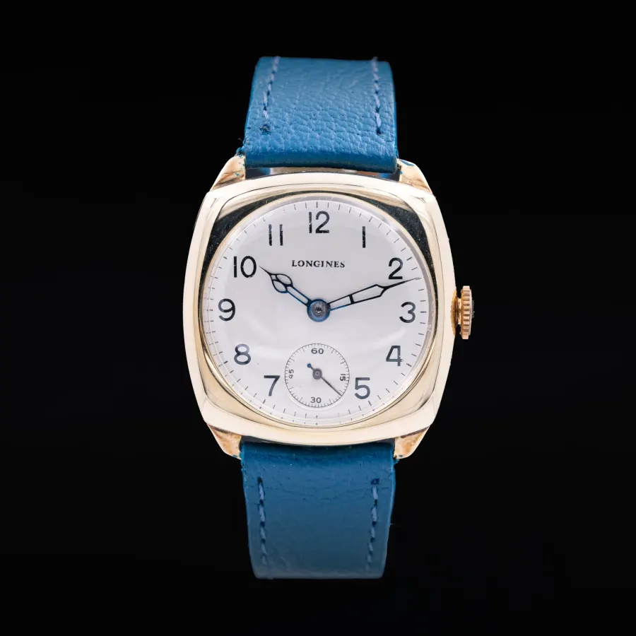 Longines vintage coussin Or 9k, ca.1947
