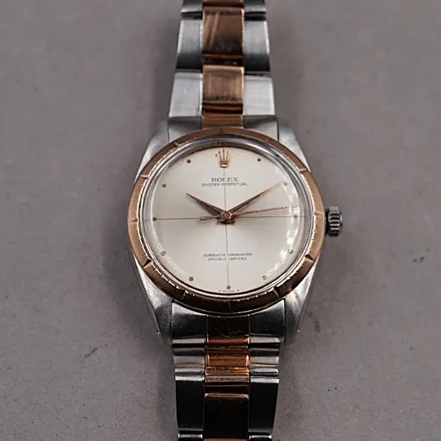 Rolex Oyster Perpetual Zephyr — Acier et or rose, circa 1957