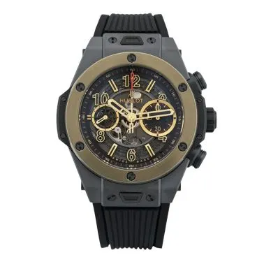 Hublot Big Bang Unico 45 Black Ceramic & Magic Gold automatique 45 mm Full Set 2018