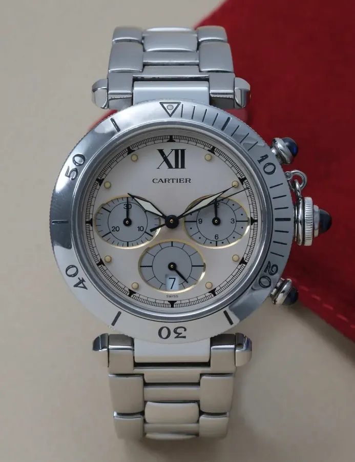 Cartier Pasha Chronograph Quartz – – Acier – 38 mm