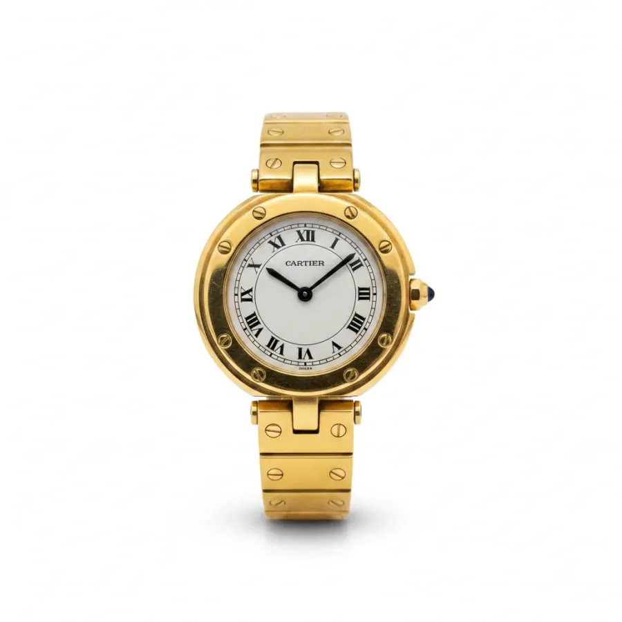 Cartier Santos Small Blanc Or jaune