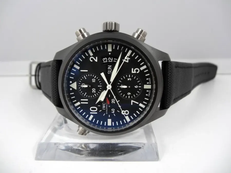IWC Doppel-Chronograph Pilot Céramique série Limitée 1000 ex Boite & Papiers