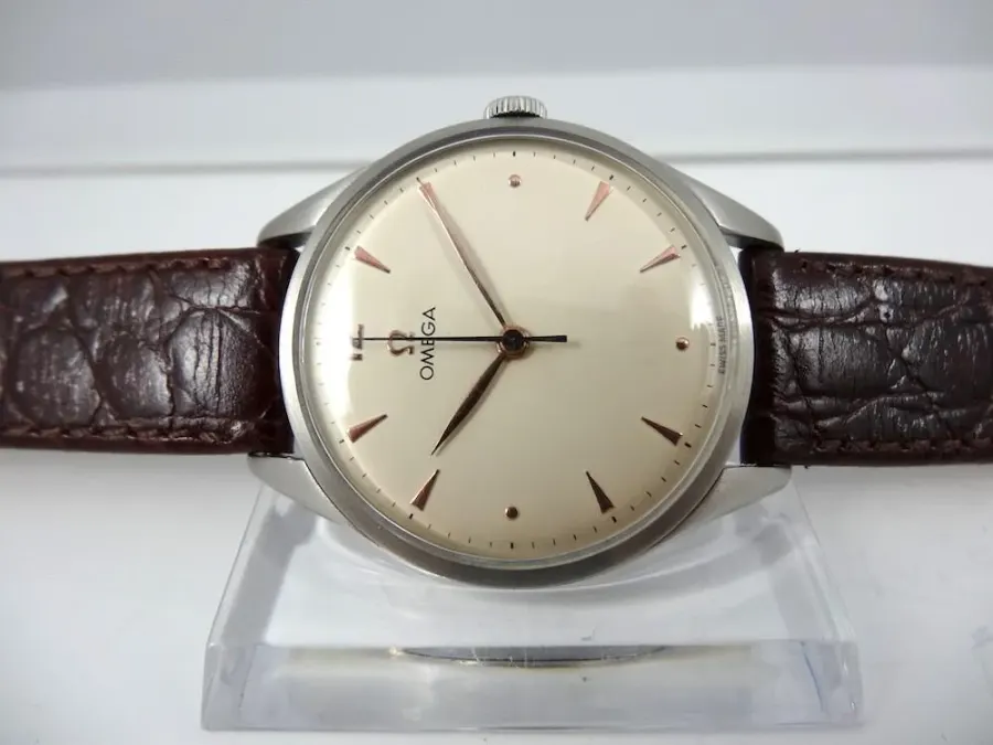 Omega Calatrava Jumbo acier 37mm cadran ivoire