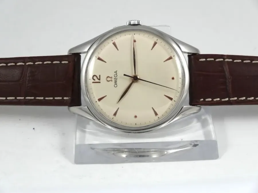 Omega 30t2 acier Grande Taille 37mm cadran crème