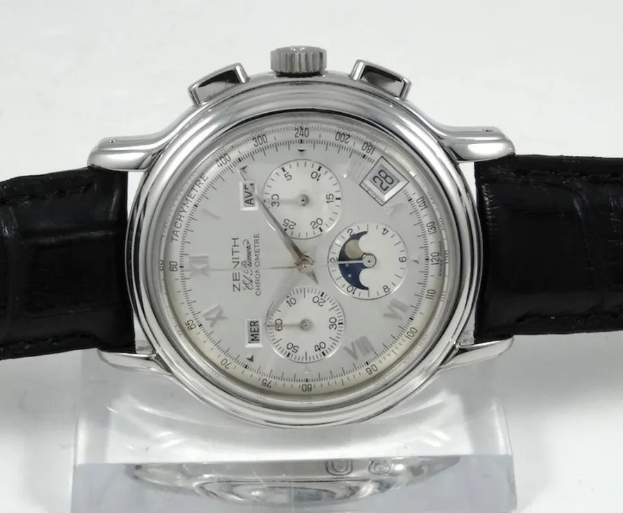 Zenith Chronomaster Phase de lune Chrono acier Full Set
