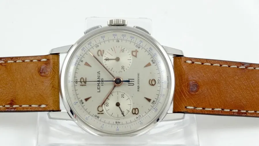 Lemania Chrono Acier UTI Deux compteurs