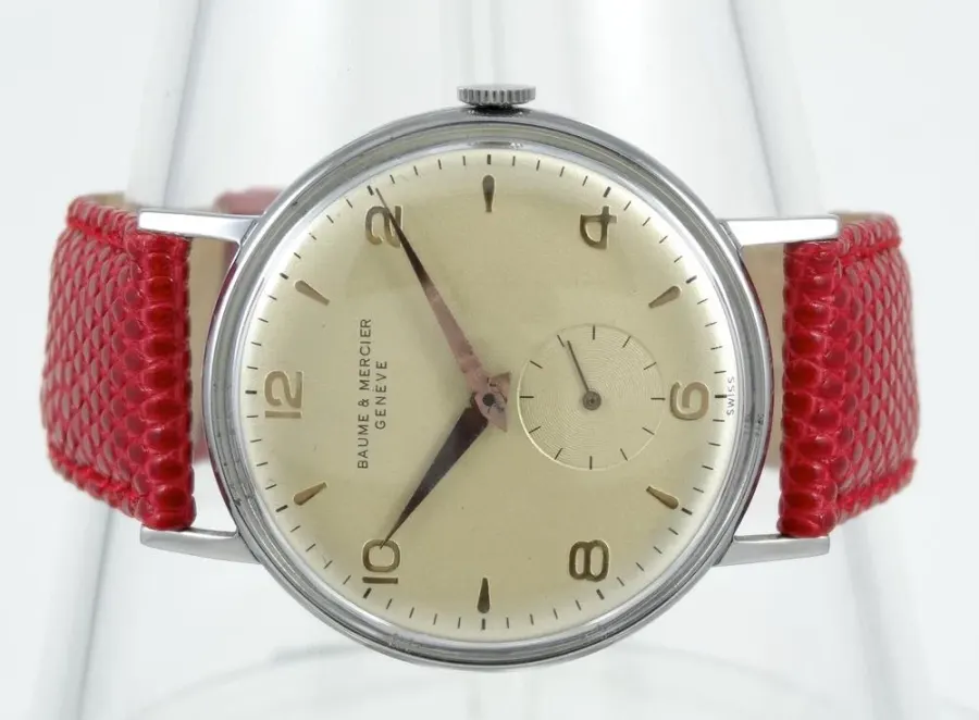 Baume & Mercier Style Calatrava acier taille Jumbo Année 50