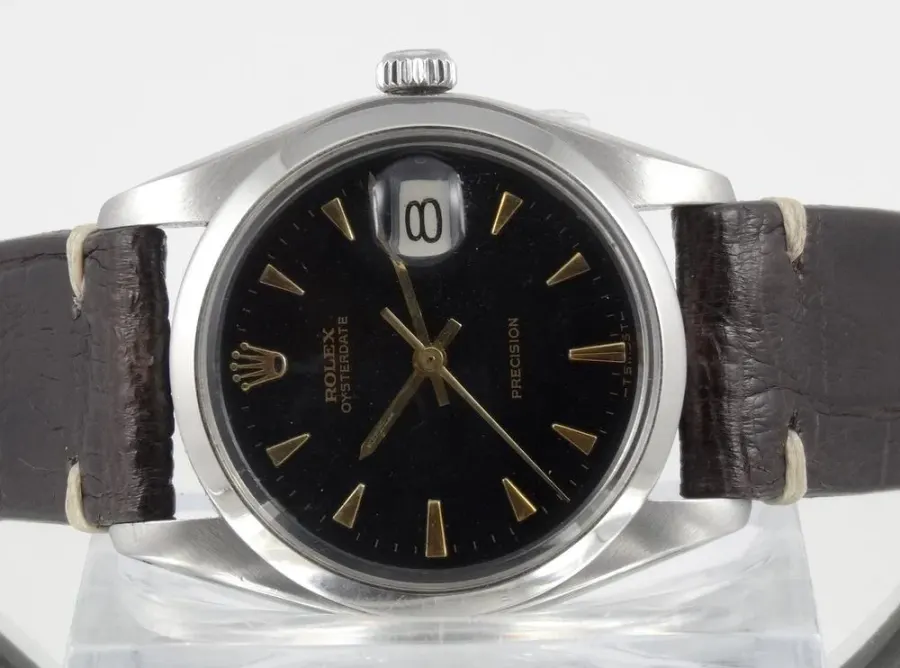 Rolex Oyster Date Précision cadran noir 34mm