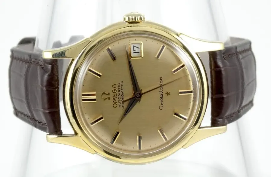 Omega Constellation or jaune 35mm Automatique