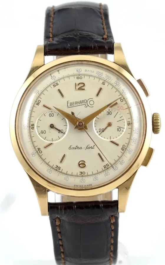Eberhard & Co. Extra Fort Chrono Or jaune 39mm Circa 1940