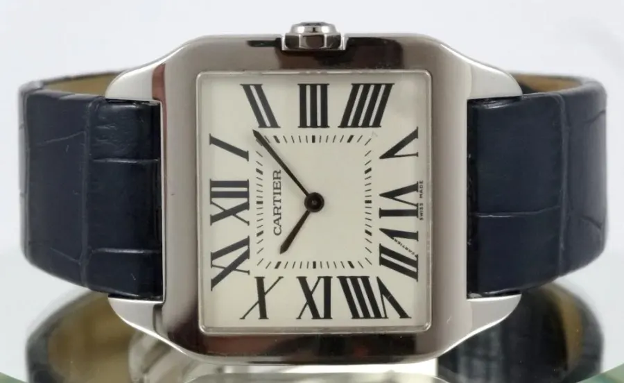 Cartier Santos Dumont Or blanc Grand Modèle Full Set