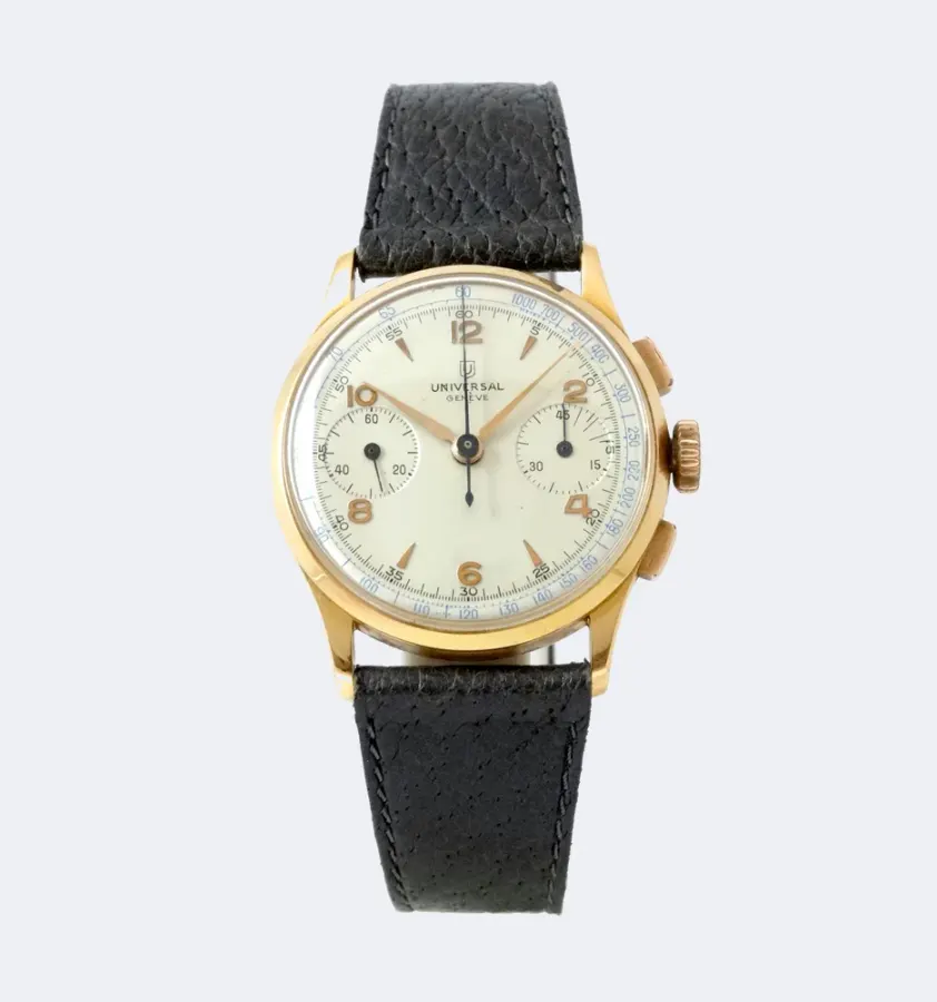 Universal Genève Universal Uni-Compax or rose 36mm Circa 1950 (Copie)