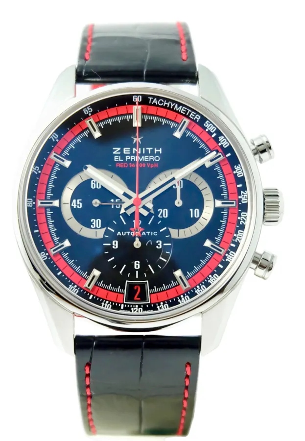 Zenith Chronograph El Primero ref 03.2043.400/25.C703 Ltd edition RED 36.000 full Set