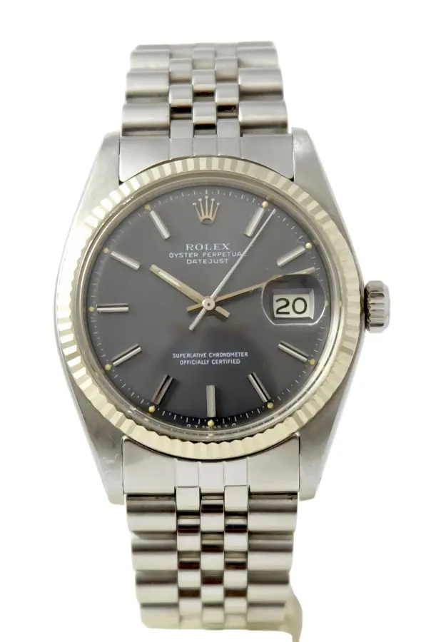 Rolex Datejust 36mm Circa 1973 réf 1601 cadran gris Sigma