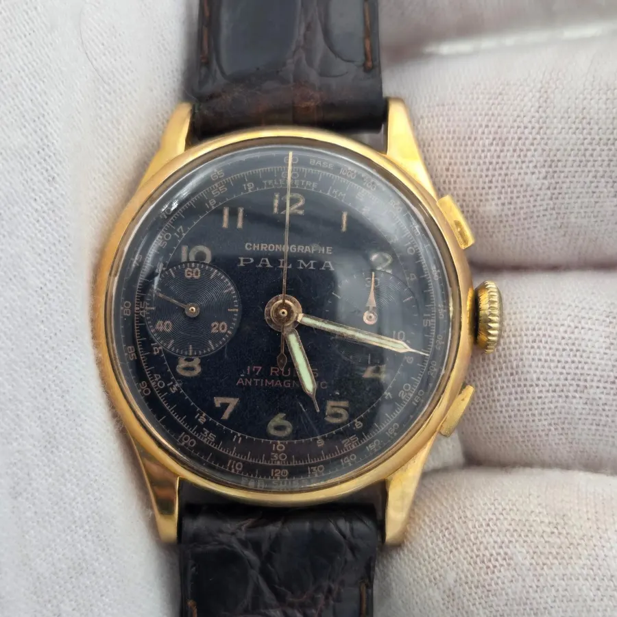 Chronographe Suisse Cie Palma Palma 18k manual 34mm (381)