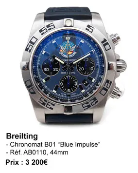 Breitling Chronomat B01 44 Blue Impulse