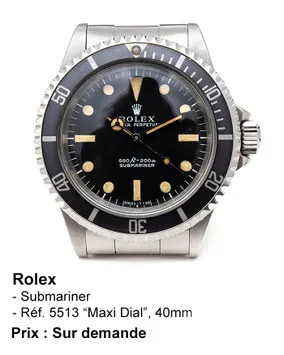 Rolex Submariner 5513 Maxi Dial