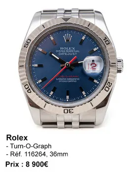Rolex Turn O Graph 116264 Bleue