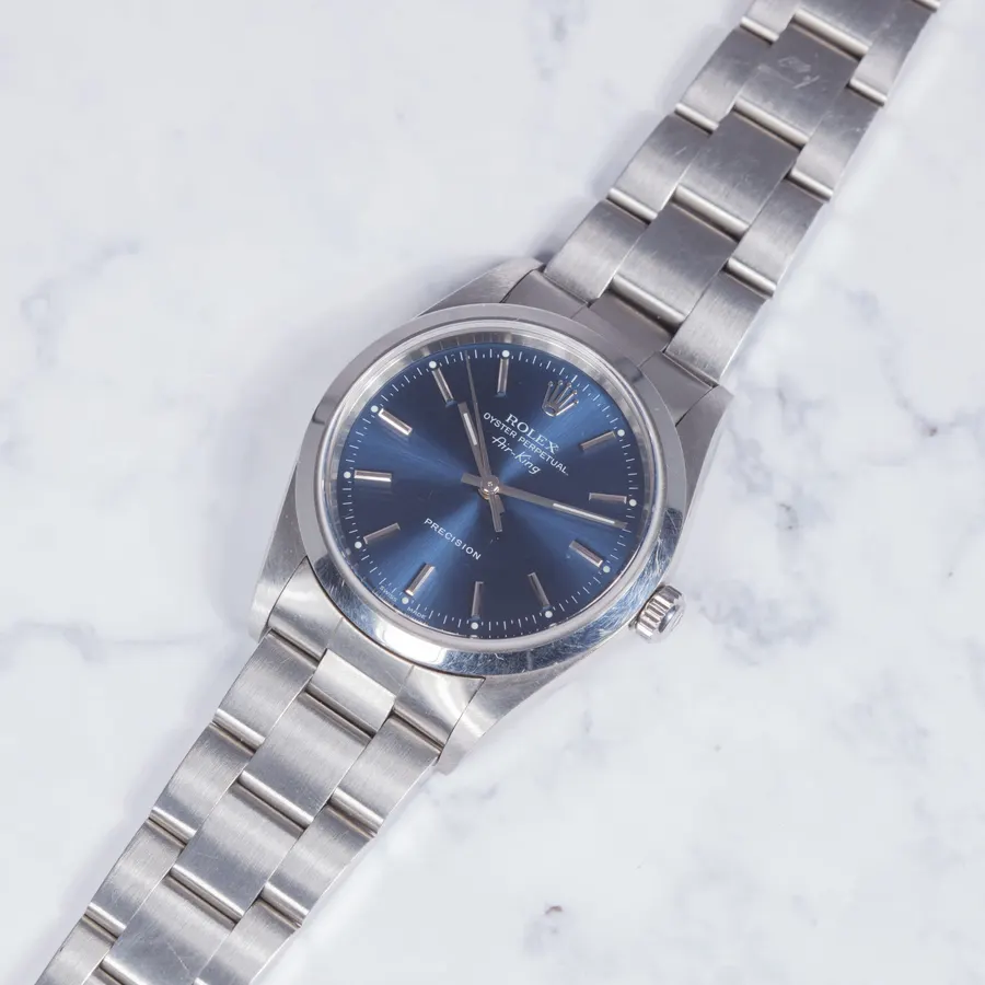 Rolex Air-King ref 14000 Blue Dial Full Set from 1999