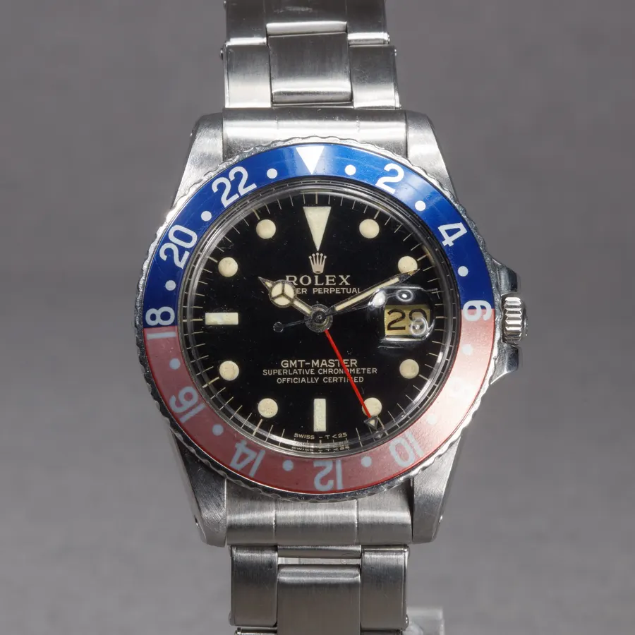 Rolex gmt master ref 1675 full set french paper gilt dial from 1965