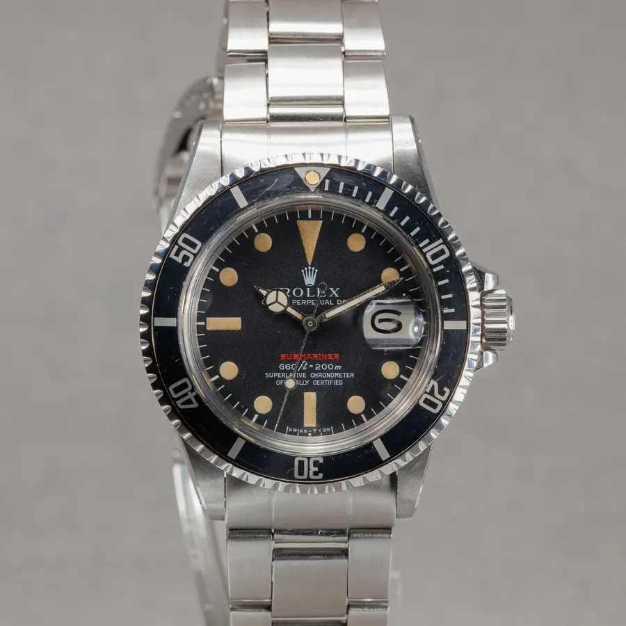 Rolex submariner rouge ref 1680 mk4 rare full full set double punched paper invoice + service from 1970