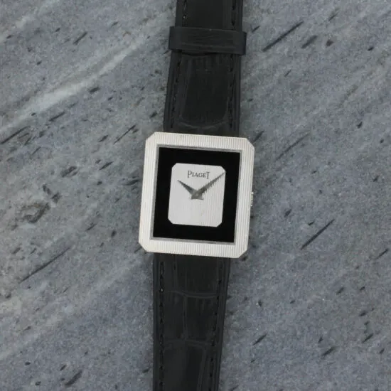 Piaget Protocole 9154 en or blanc et Onyx