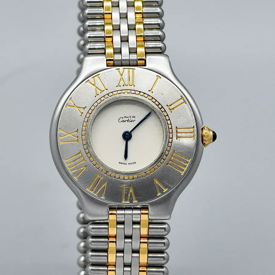 Cartier Must 21 Steel and Gold Plated