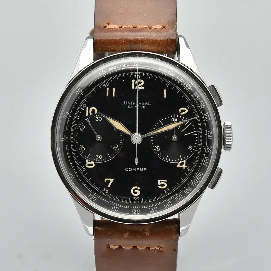 Universal Genève Universal Geneve Compur Jumbo Stainless Steel