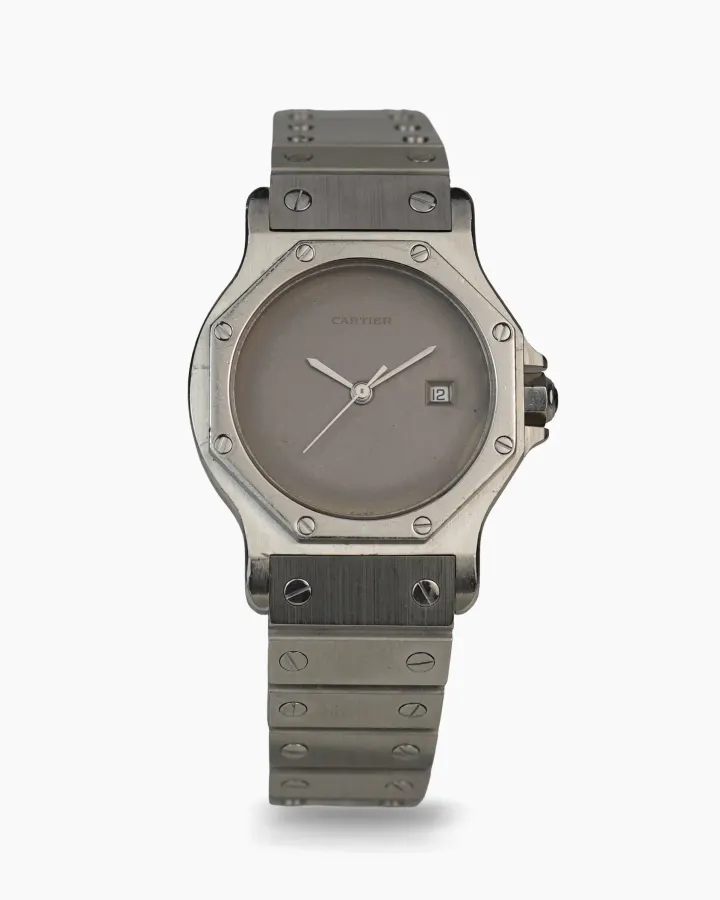Cartier Santos Octogon Large with grey ghost tropical dial