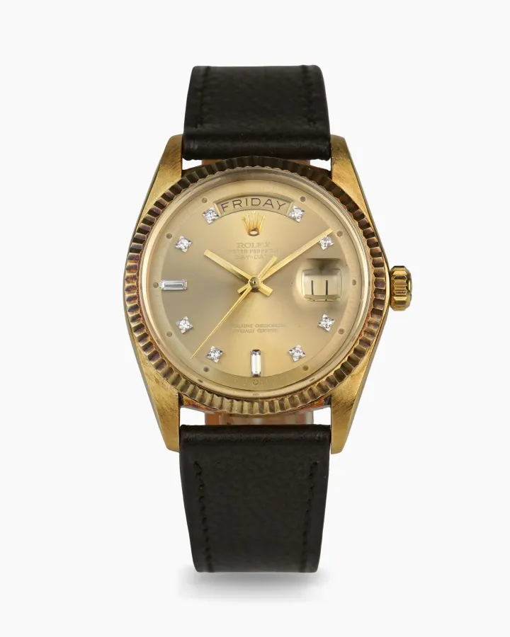 Rolex Day-Date in 18k yellow gold with diamond dial