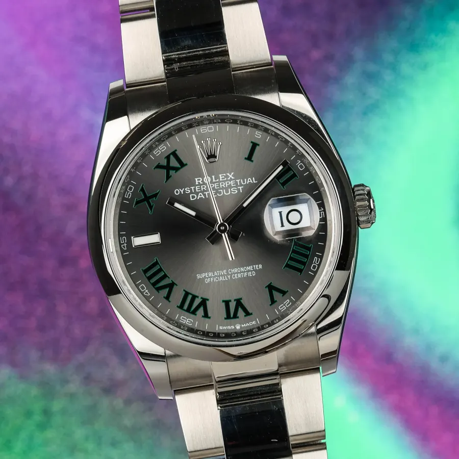 Rolex Sept 2026 Datejust Wimbledon dial smooth bezel ref: 126200, Full set NEW STICKERS
